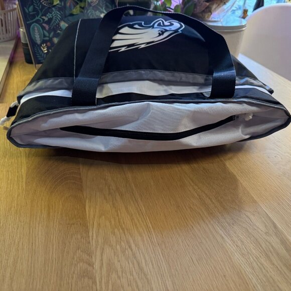 Philadelphia Eagles Double Handle Zippered Insulated Tote Bag, Black - Picture 7 of 11